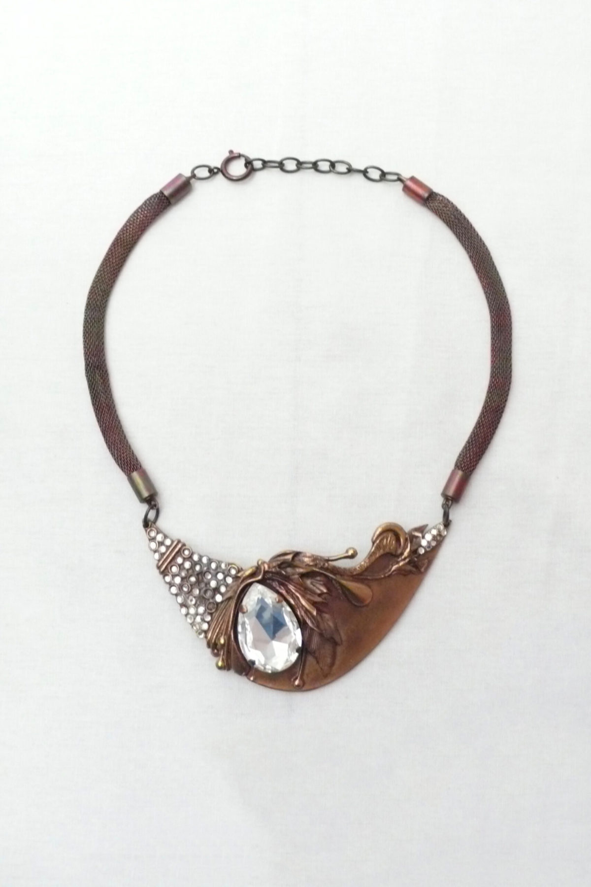 Copper Necklace with Jewels