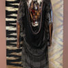 Zandra Rhodes Silk Chiffon Dress with Pearl Trim
