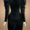 BETSEY JOHNSON 80s PUNK LABEL LACE-UP VELOUR JUMPSUIT - Image 3