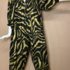 NORMA KAMALI GOLD & BLACK ZEBRA PRINT JUMPSUIT