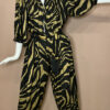 NORMA KAMALI GOLD & BLACK ZEBRA PRINT JUMPSUIT - Image 4
