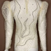 LEATHER PATCHWORK AND BEADED TULLE TOP - Image 4
