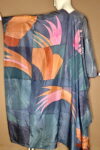 PAINTED SILK CAFTAN ROBE