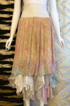 METALLIC CHIFFON AND ORGANZA BUBBLE SKIRT