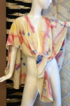 PAINTED SILK SCARF TOP