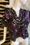 INDIAN COTTON SEQUIN TEE